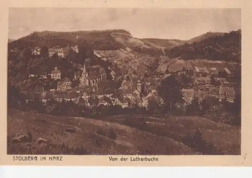 Stolberg i.H. Panorama von der Lutherbuche ngl 92.222