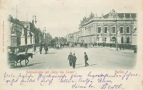 Berlin Unter den Linden Schlossbrücke gl1899 117.760