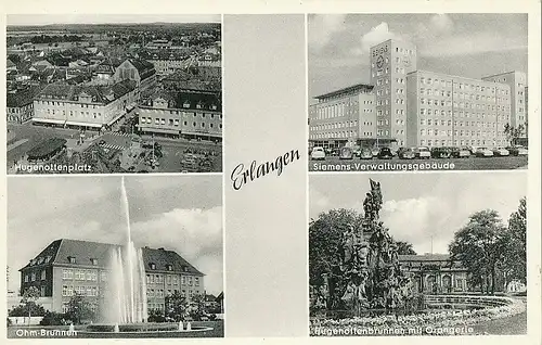 Erlangen Siemens-Gebäude Hugenottenplatz gl1957 120.905