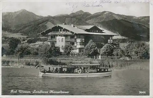 Bad Wiessee Kurheim Landhaus Hanselbauer gl1938 119.454