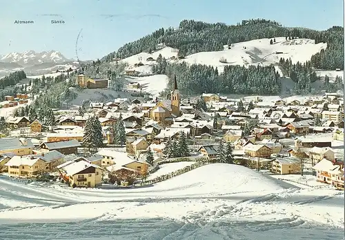 Oberstaufen Panorama im Winter gl1977 126.298