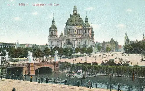 Berlin Lustgarten mit Dom gl1909 117.341