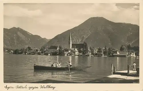 Rottach-Egern Bootspartie und Panorama gl1940 119.485