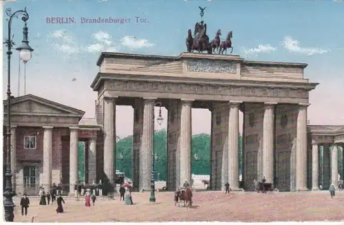 Berlin Brandenburger Tor Pariser Platz feldpgl1916 B4923