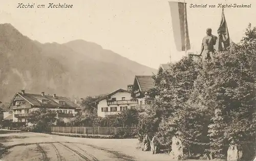 Kochel am Kochelsee Schmied-Denkmal ngl 120.078