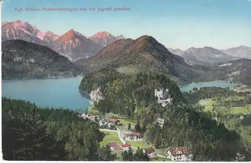 Königl.Schloß Hohenschwangau b.Füssen ngl B4166