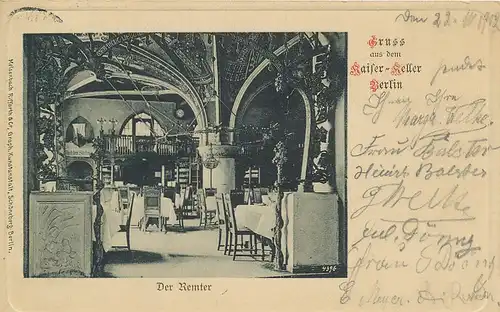Berlin - Kaiser-Keller der Remter gl1902 117.422