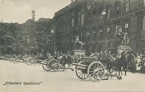 Berlin Erbeutete Geschütze feldpgl1914 117.542