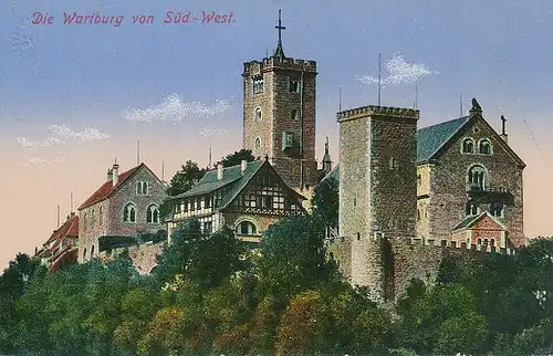 Eisenach Wartburg von Süd-West ngl 118.033