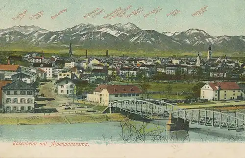 Rosenheim mit Alpenpanorama gl1911 119.605