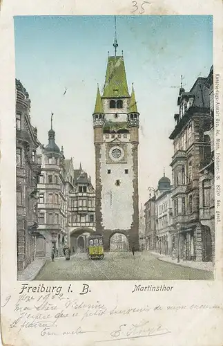 Freiburg Martinstor gl1902 134.497