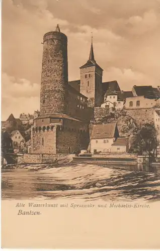 Bautzen Alte Wasserkunst Spreewehr ~1900 ngl B4627