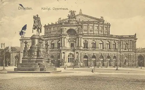 Dresden Königliches Opernhaus gl1913 118.113