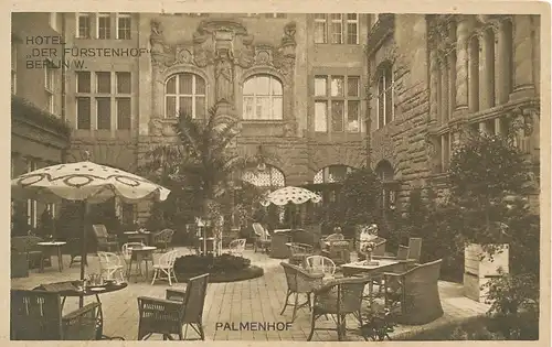 Berlin Hotel Fürstenhof Palmenhof ngl 117.517