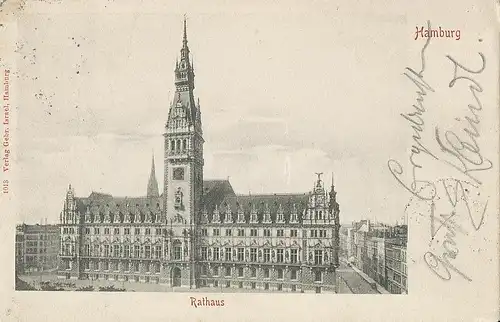 Hamburg Rathaus gl1906 118.285