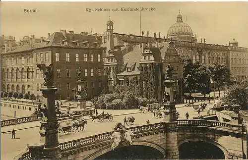 Berlin Schloss mit Kurfürstenbrücke gl1907 117.675