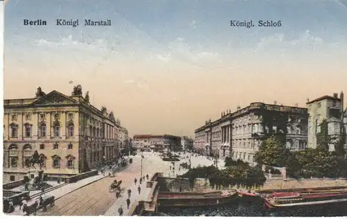 Berlin Kgl.Schloß Schloßpl. Marstallgeb. gl1919 B4656