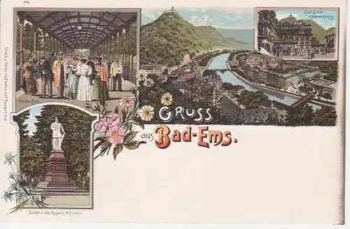 Bad Ems Litho Wandelbahn Panorama ngl 99.492