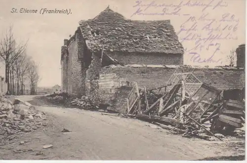 St. Etienne Zerstörte Häuser feldpgl1916 201.017