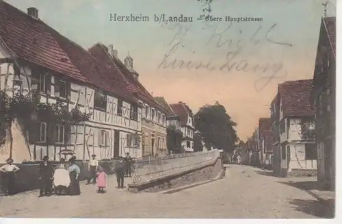 Herxheim b. Landau Obere Hauptstraße gl1913 93.371