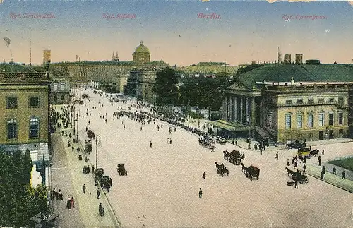 Berlin Opernhaus Schloß Universität feldpgl1917 118.217