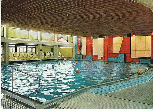 Bad Krozingen Thermalhallenbad innen gl1972 C0476