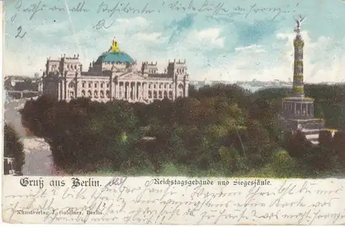 Berlin Reichstag mit Siegessäule gl~19oo? B4936