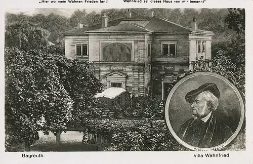 Bayreuth Villa Wahnfried Wagner-Porträt ngl 121.747