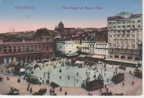 Brüssel Rogierplatz Palast-Hotel feldpgl1915 203.740