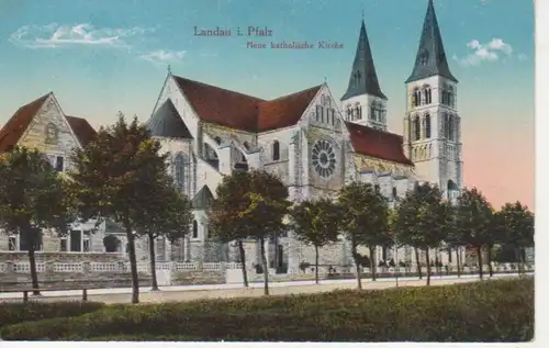 Landau Neue katholische Kirche feldpgl1917 93.413