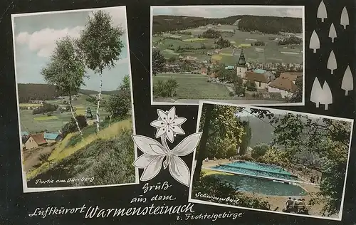 Warmensteinach Schwimmbad Panorama gl1962 121.779