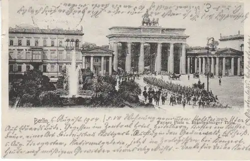 Berlin Brandenburger Tor Pariser Platz gl1904 B4934