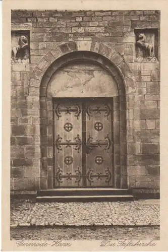 Gernrode/Harz Stiftskirche Hauptportal ngl B4562