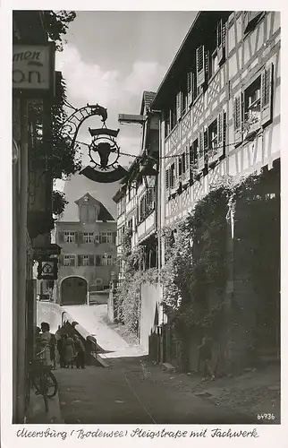 Meersburg a.B. Steigstraße mit Fachwerk ngl 133.351