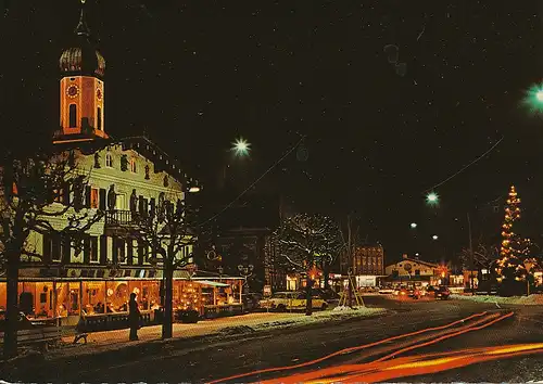 Garmisch-Partenkirchen Partie bei Nacht ngl 128.109