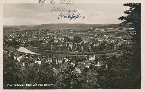 Saarbrücken - Blick auf den Staden gl1939 131.015