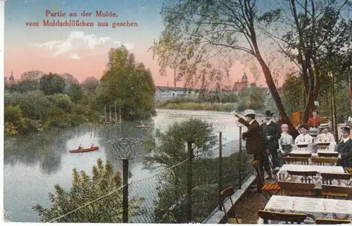 Dessau Mulde vom Muldeschlößchen aus gl1919 B4612