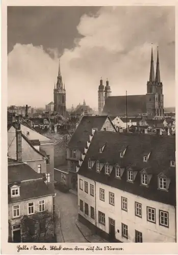 Halle a.S. Blick v.Dom auf d.5 Türme gl1940 B4583