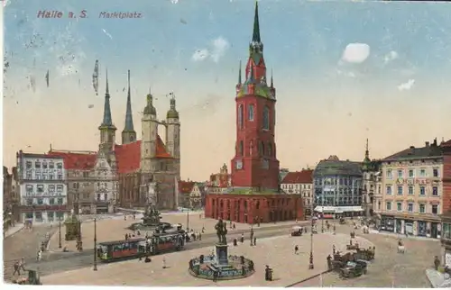 Halle/Saale Marktplatz gl1929 B6476