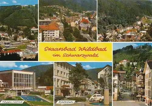 Bad Wildbad Teilansichten gl1968 133.510