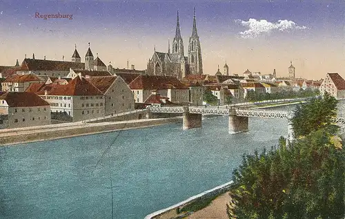 Regensburg Panorama gl1917 120.583