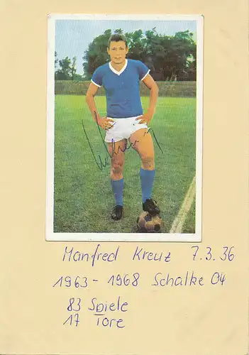 Fußball: FC Schalke 04 Manfred Kreuz 112.639