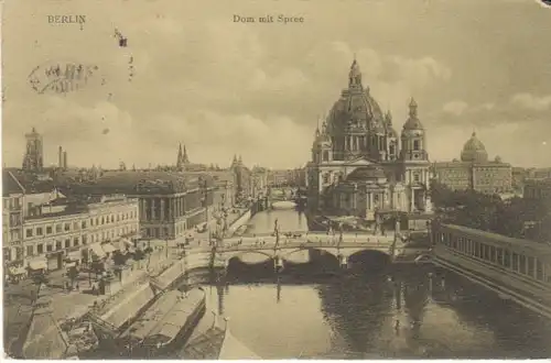 Berlin Dom mit Spree gl1911 B4733