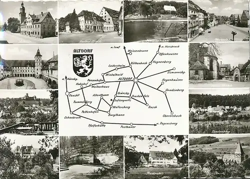 Altdorf bei Nürnberg Teilansichten gl1968 120.861