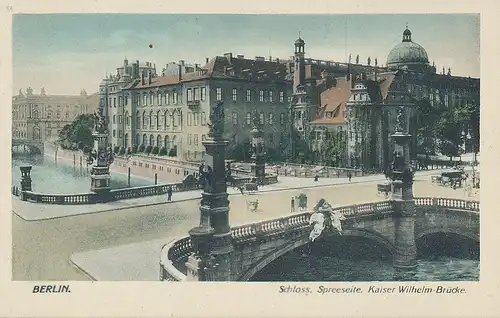 Berlin Schloss Spreeseite Brücke ngl 117.647