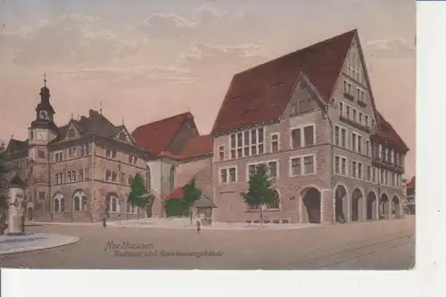 Nordhausen Rathaus Sparkassengebäude feldpgl1918 92.833