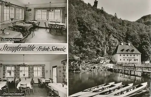 Gößweinstein Gasthof Stempfermühle bahnpgl1954 121.010