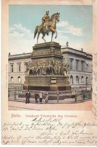 Berlin Denkmal Friedrich des Großen gl1904 B4778