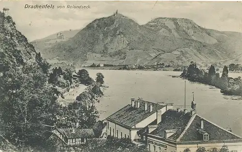Drachenfels von Rolandseck gesehen feldpgl19? 134.730
