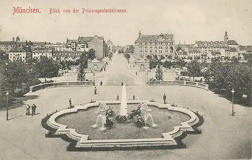 München Blick v.d. Prinzregententerrasse gl1923 124.262